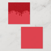 Correspondance Carte de mini-note personnalisée tomate rouge (Devant / Derrière)