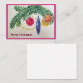 Correspondance carte de Noël (Devant / Derrière)