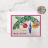 Correspondance carte de Noël (Devant/Arrière en situation)