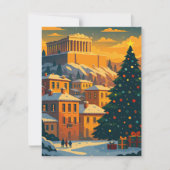 Correspondance Carte de Noël à Athènes – Grèce festive (Devant)