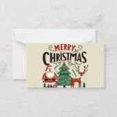 Correspondance Carte de Noël à plat "Joyeux Noël" (Devant)