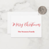 Correspondance Carte de Noël Appartement (Devant/Arrière en situation)