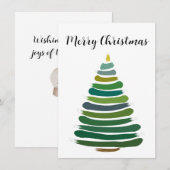 Correspondance Carte de Noël avec arbre (Devant / Derrière)