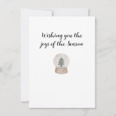 Correspondance Carte de Noël avec arbre (Dos)