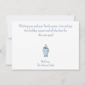 Correspondance Carte de Noël Chinoiserie de la Marine (Dos)