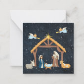 Correspondance Carte de Noël chrétienne de la Nativité (Devant)