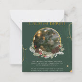 Correspondance Carte de Noël Clam et Vert Clair (Devant)