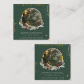 Correspondance Carte de Noël Clam et Vert Clair (Devant / Derrière)