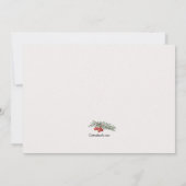 Correspondance Carte de Noël commémorative du Cardinal (Dos)