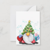 Correspondance Carte de Noël de gnome mignon (Dos)
