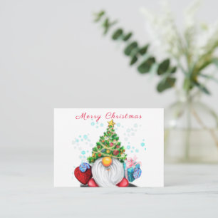 Correspondance Carte de Noël de gnome mignon