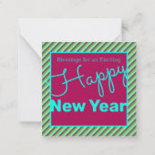 Correspondance Carte De Noël Douce Et Mini Avec Enveloppe (Dos)