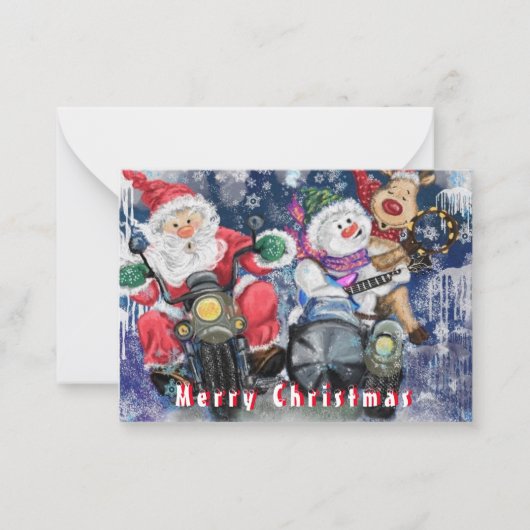 Correspondance Carte de Noël drôle avec Joyeux Noël les amis (Devant)