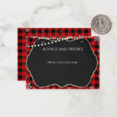 Correspondance Carte de Noël en flanelle (Devant/Arrière en situation)