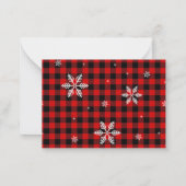 Correspondance Carte de Noël en flanelle (Dos)