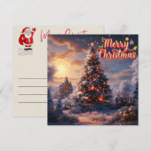 Correspondance Carte de Noël étincelante de la saison (Devant / Derrière)