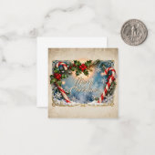 Correspondance Carte de Noël festive avec éclat (Devant/Arrière en situation)