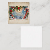 Correspondance Carte de Noël festive avec éclat (Devant / Derrière)