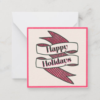 Correspondance Carte de Noël festive Joyeuses Fêtes vierge