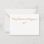 Correspondance Carte de Noël gerbil amant animal de compagnie per (Dos)