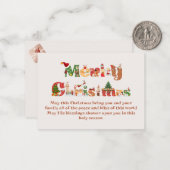 Correspondance Carte de Noël joyeux (Devant/Arrière en situation)