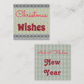 Correspondance Carte de Noël Mini (Devant / Derrière)