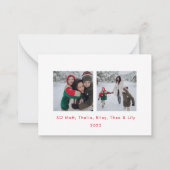 Correspondance Carte de Noël MINI Red Very Joyeux (Dos)