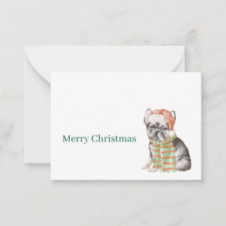 Correspondance Carte de Noël ou de vacances pour Bouledogue Franç