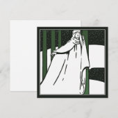 Correspondance Carte de Noël Paisible Pré Raphaelite (Devant / Derrière)