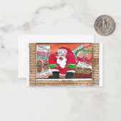 Correspondance Carte de Noël père Noël 2020 ziggy drôle (Devant/Arrière en situation)