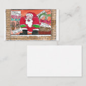 Correspondance Carte de Noël père Noël 2020 ziggy drôle (Devant / Derrière)