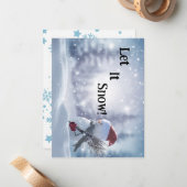 Correspondance Carte de Noël personnalisée (Devant/Arrière en situation)