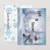 Correspondance Carte de Noël personnalisée (Devant / Derrière)