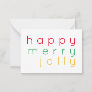 Correspondance CARTE DE NOËL PLATE 3.5x2.5 JOYEUX NOËL