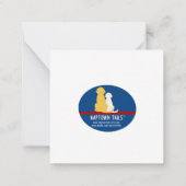 Correspondance Carte de Noël plate pour chien Retriever doré (Dos)