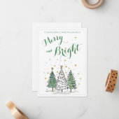 Correspondance Carte de Noël pour recommandation d'affaires (Devant/Arrière en situation)