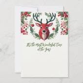 Correspondance Carte de Noël "Reindeer & Baubles" (Dos)