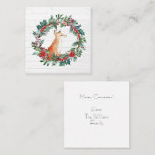 Correspondance Carte de Noël Renard des Bois (Devant / Derrière)