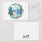 Correspondance Carte de Noël Setter anglais (Devant / Derrière)
