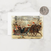 Correspondance Carte de Noël - Sleigh (Devant/Arrière en situation)