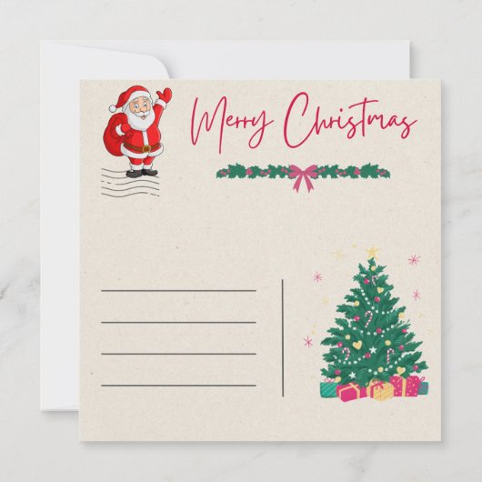 Correspondance Carte de Noël Sparkings (Dos)