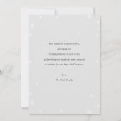 Correspondance Carte de Noël Tartan Border Snowflakes (Dos)