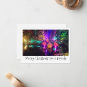 Correspondance Carte de Noël tropicale (Devant/Arrière en situation)