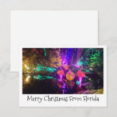 Correspondance Carte de Noël tropicale (Devant / Derrière)