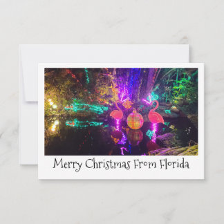Correspondance Carte de Noël tropicale