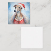 Correspondance Carte de Noël Whippet - Fêtes de fin d'année (Devant / Derrière)