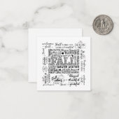 Correspondance Carte de Note (Devant/Arrière en situation)