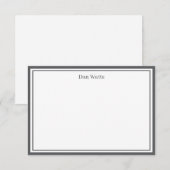 Correspondance Carte de note à nom personnalisé (Devant / Derrière)