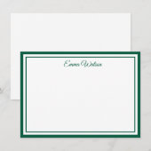 Correspondance Carte de note à nom personnalisé (Devant / Derrière)