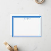 Correspondance Carte de note à nom personnalisé (Devant/Arrière en situation)